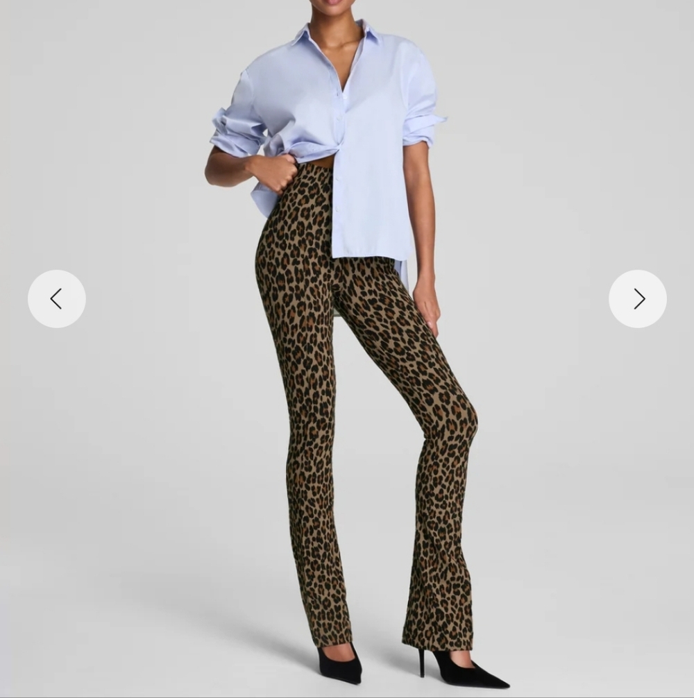 NWT SPANX Supersmooth Perfect Fit Ponte Micro Flare Pant Size L Regular